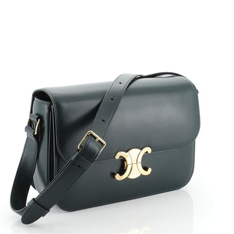 celine triomphe small bag|Celine shoulder bag triomphe.